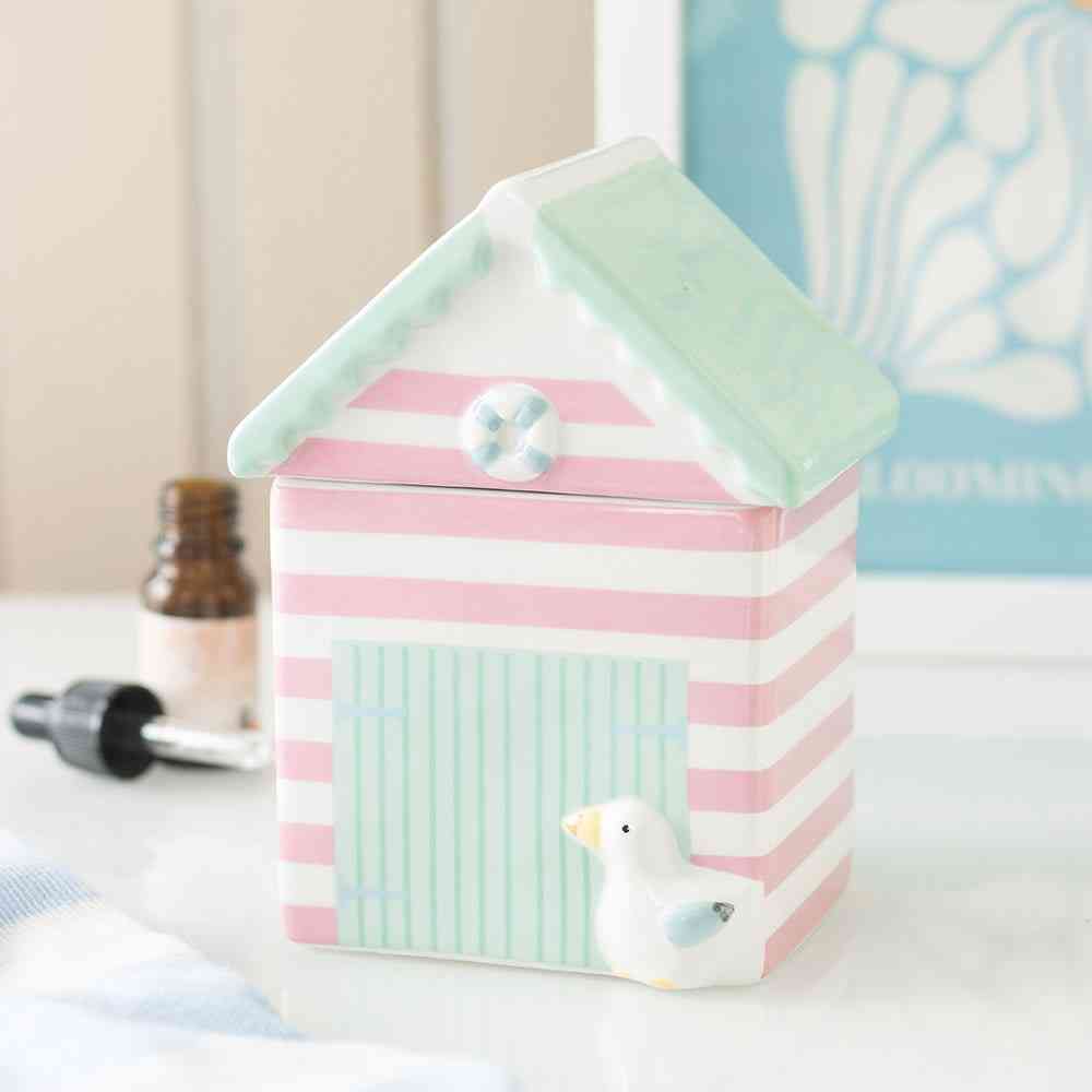 Something Different - Pastel Beach Hut Oil burner - Multicolours